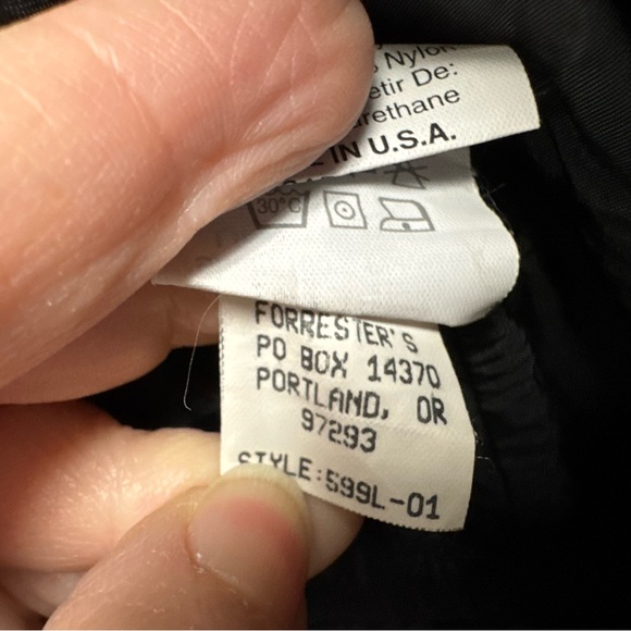 Vintage Forrester’s Outerwear Black Insulated Pants USA Made Ski Snow Gorpcore - Picture 7 of 7